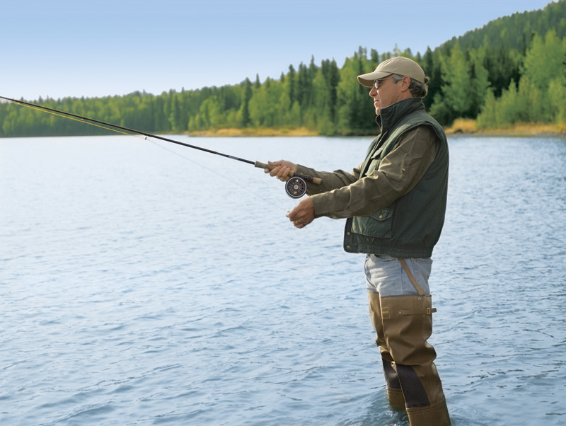 A fly fisherman