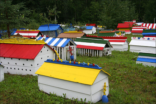 Visit the Eklutna Village Memorial Park cemetary near Anchorage Alaska - Princess Lodges