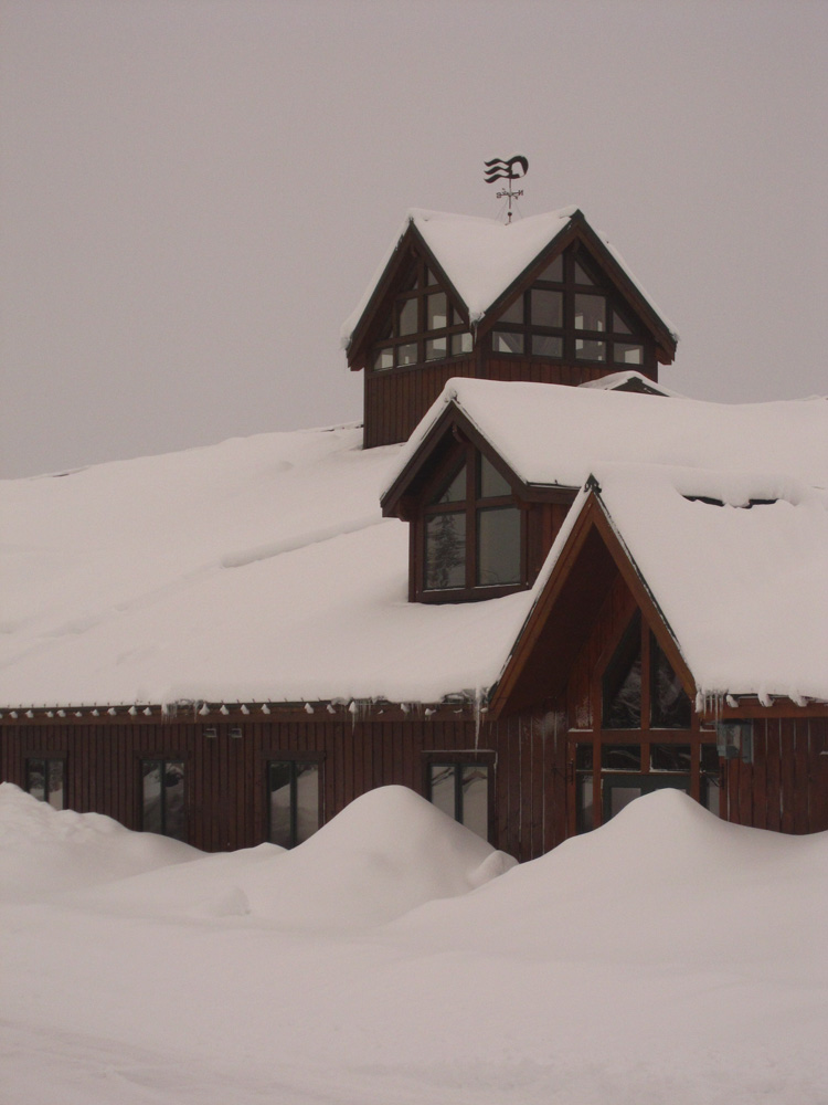 Mt. McKinley Lodge Covered with Snow