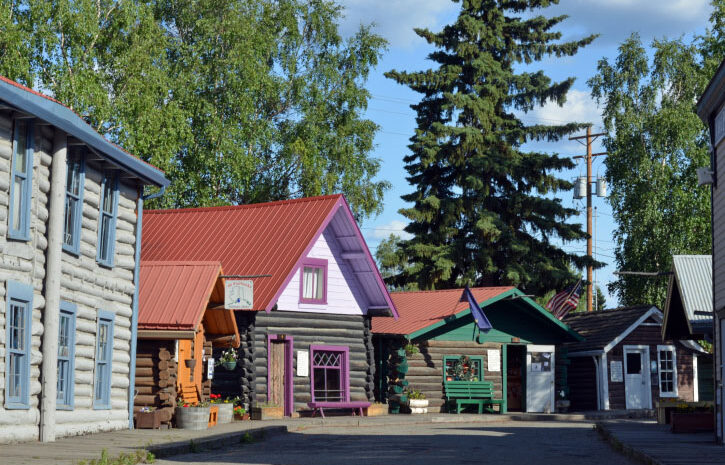 Historic Gold Rush Era houses, Alaska