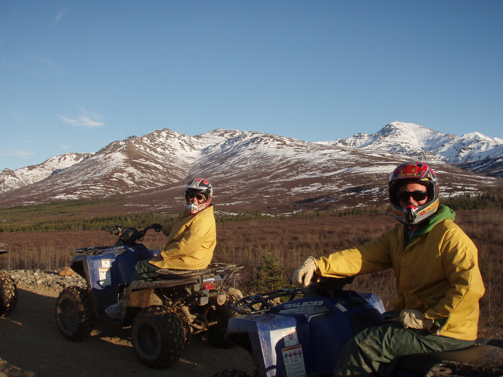 Guests enjoying Alaska scenery up close on all terrain vehicles - Princess Lodges