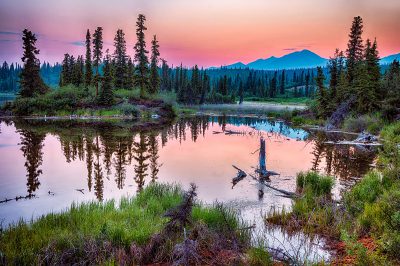 Sunset in Wrangell-St. Elias National Park